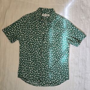 Old Navy Green Floral Men's Shirt